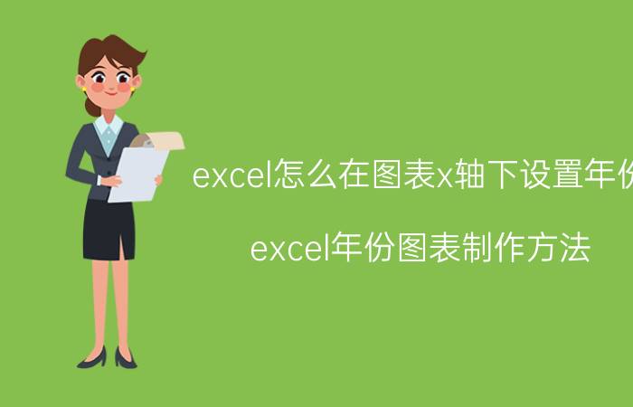 excel怎么在图表x轴下设置年份 excel年份图表制作方法？